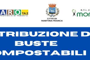 MARTINA FRANCA: Distribuzione buste compostabili. Comunicazione variazione